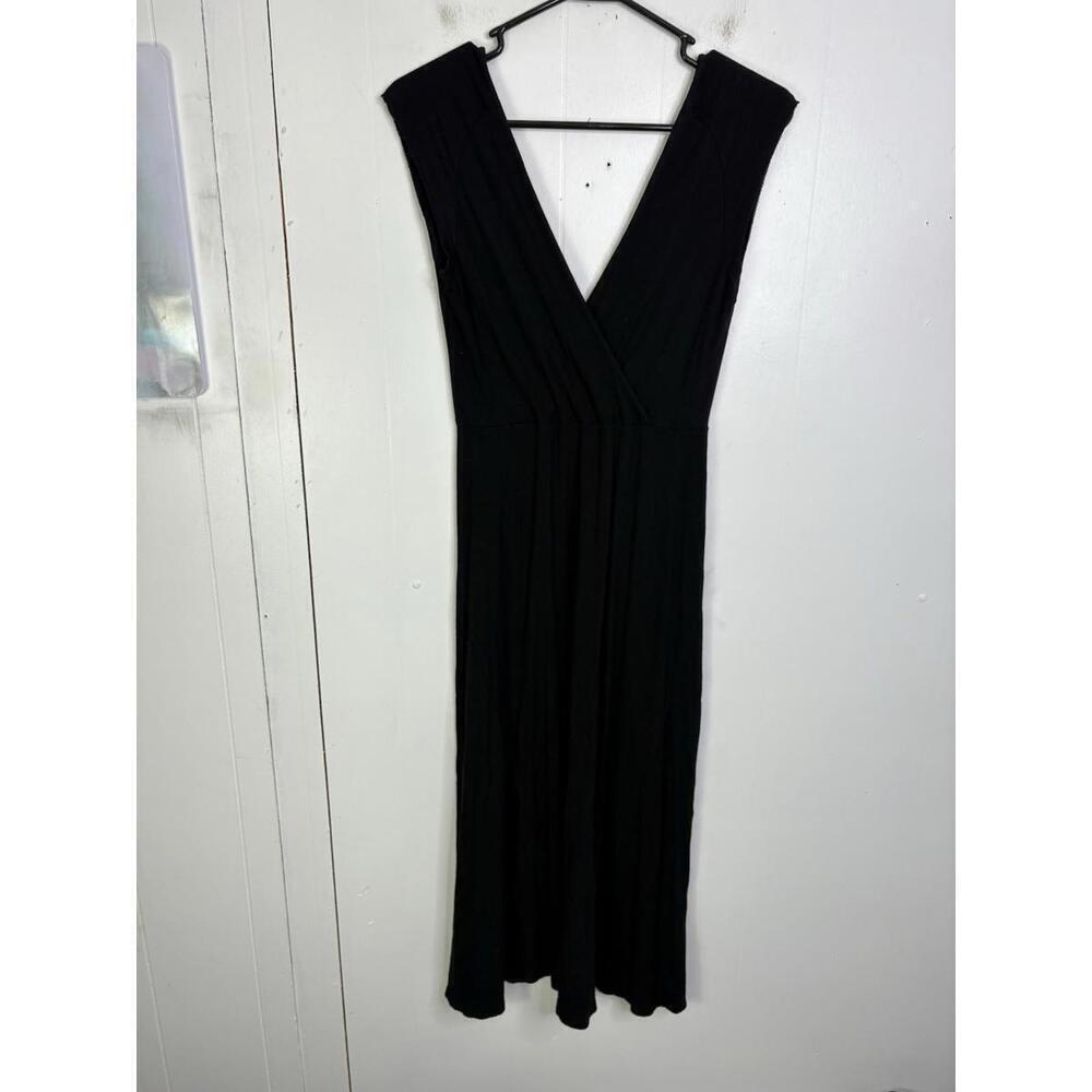 J Crew Dress Womens M Surplice Delicate Edges Midi Stretchy Travel Resort